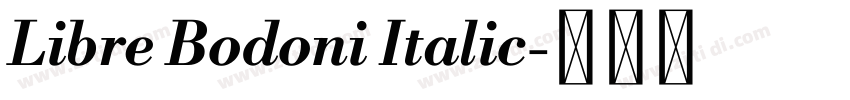 Libre Bodoni Italic字体转换